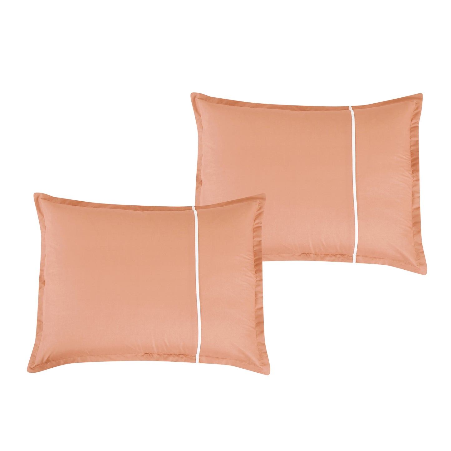 Bed-in-a-Bag 9-pieces Purity Floral Coral Pink Comforter and Sheet Set, Bed in Bag Quilted Floral Bedding Set - Cal King Size