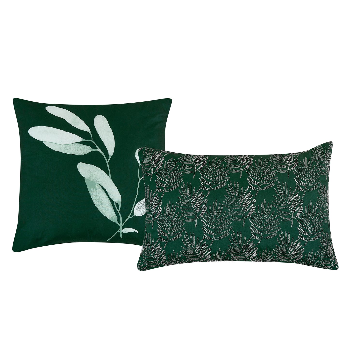 Bed-in-a-Bag 9-pieces Quenby Floral Gray & Green Comforter and Sheet Set, Bed in Bag Floral Bedding Set - Cal King Size