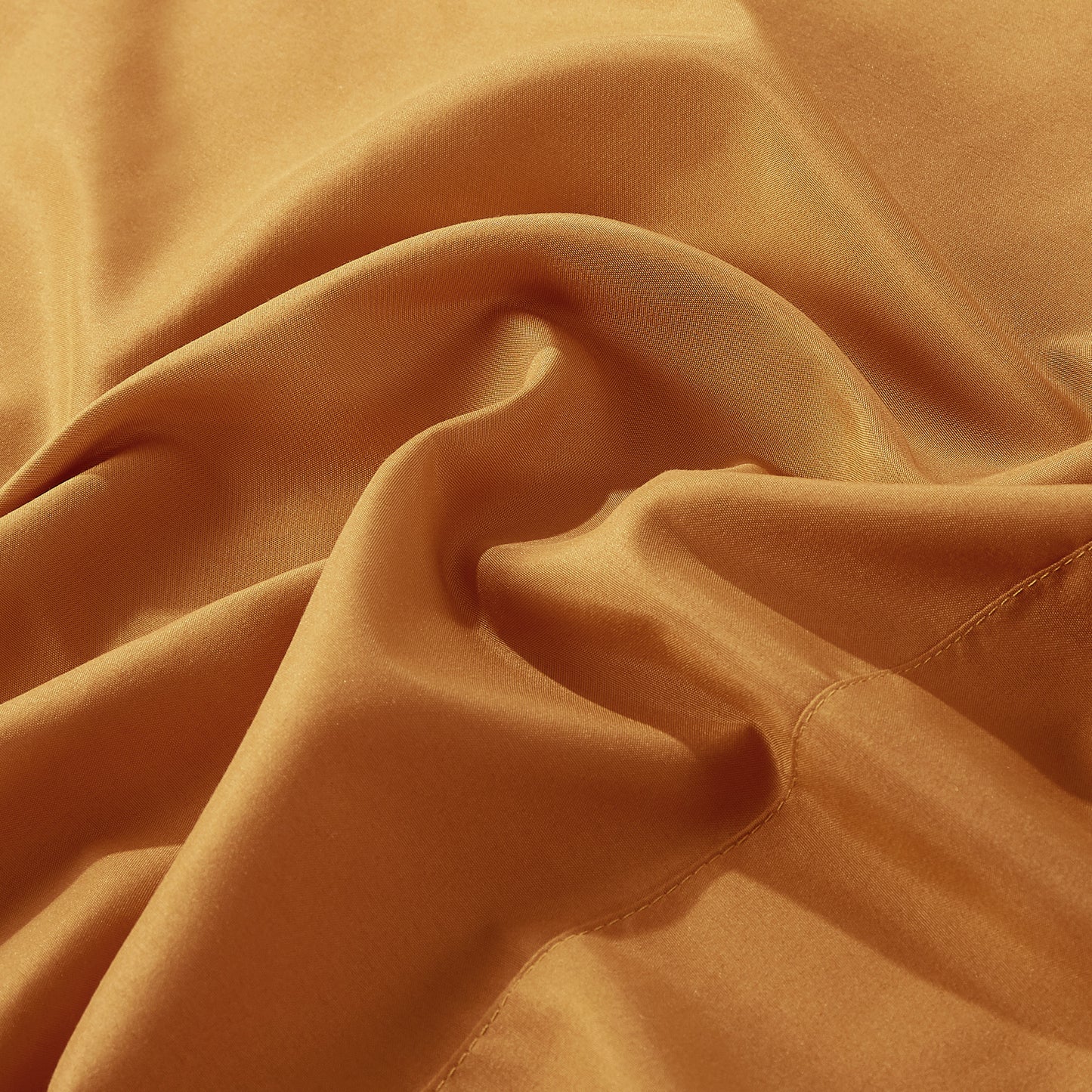 3-Piece Orange Sheet Set Twin Size with Flat Sheet, Fitted Sheet, and Pillowcases