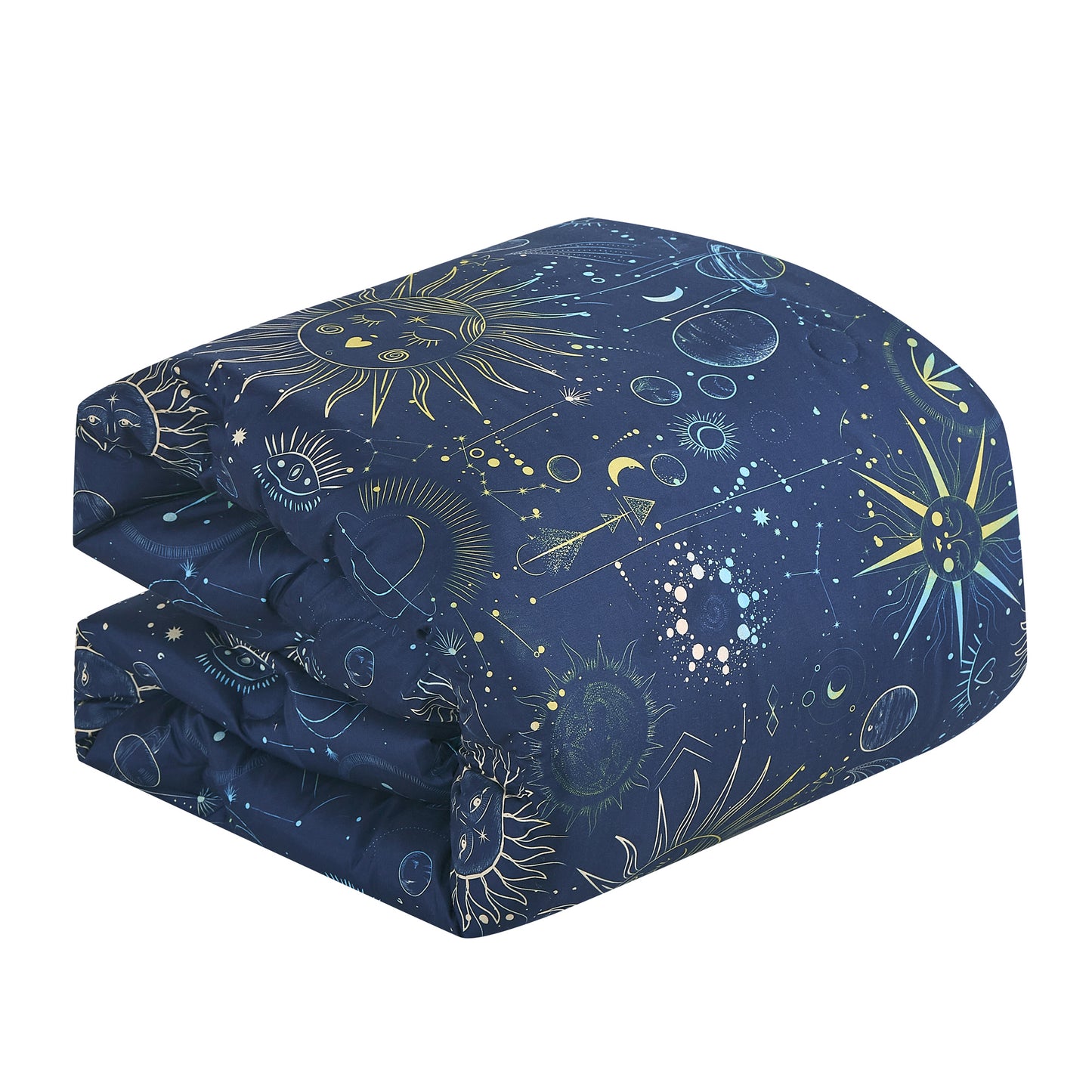 Astro Kids Comforter Set Twin Size Kids Blue Comforter Set with Toy Throw Pillow - For Boys and Girls