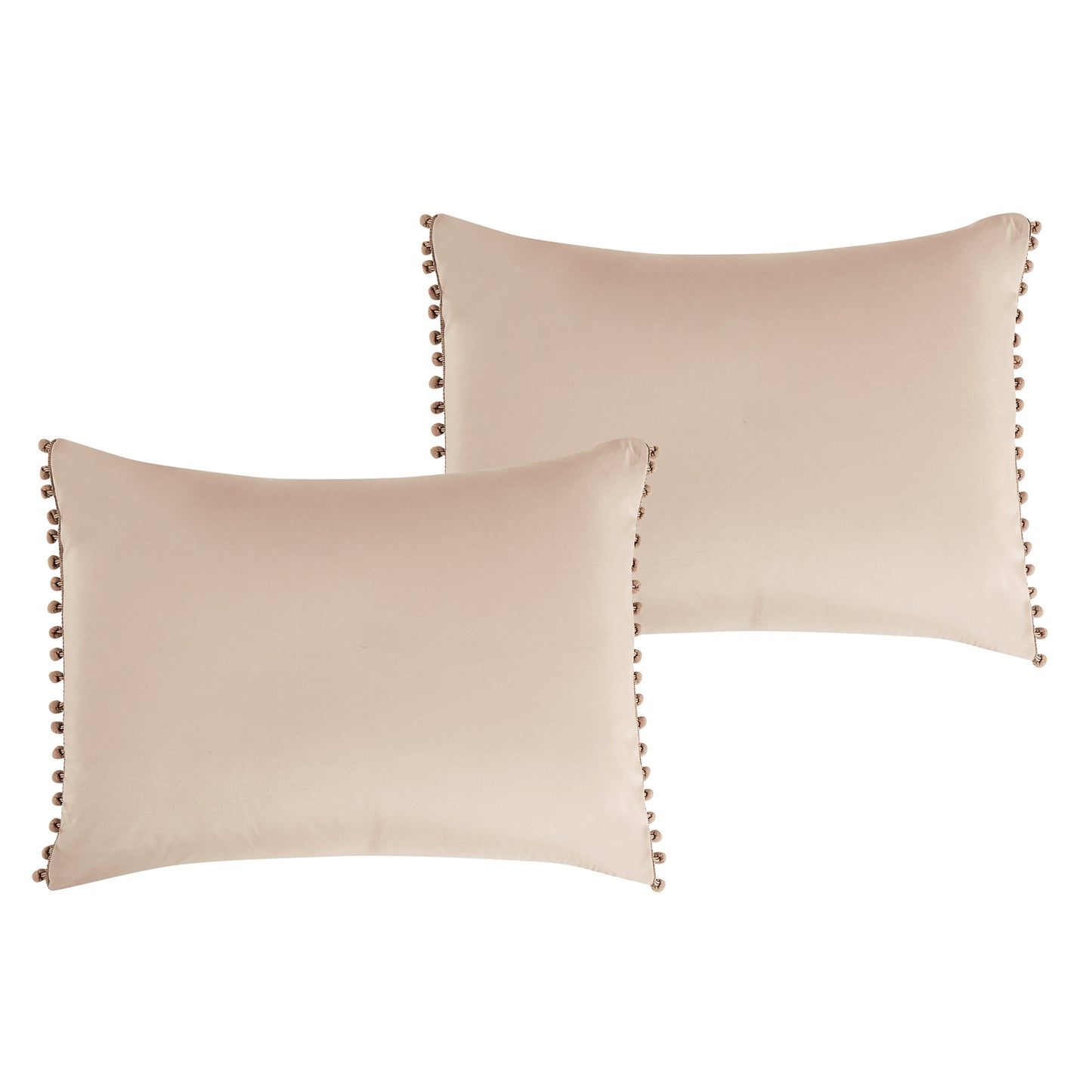 Bed-in-a-Bag 9-pieces Jovana Blush Pink Comforter and Sheet Set, Bed in Bag Quilted Bedding Set - Cal King Size