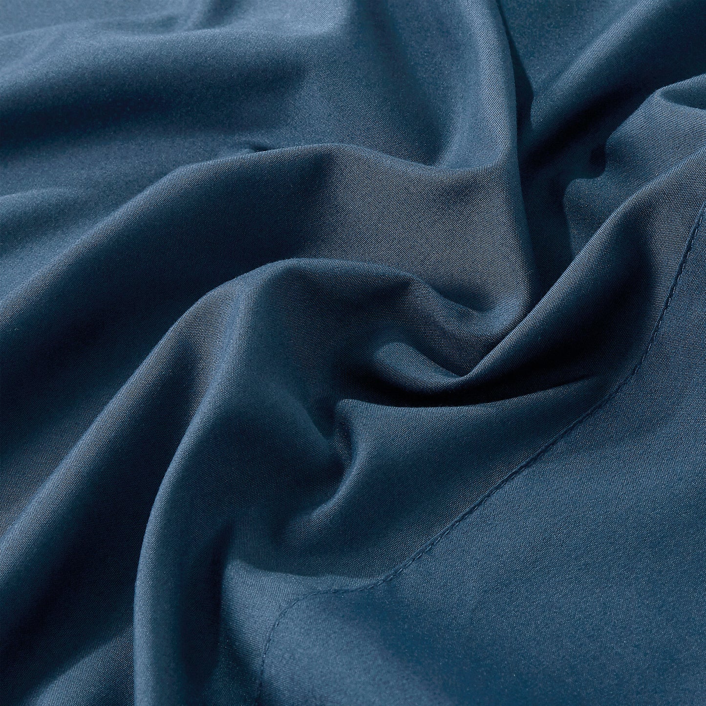 3-Piece Navy Sheet Set Twin Size with Flat Sheet, Fitted Sheet, and Pillowcases