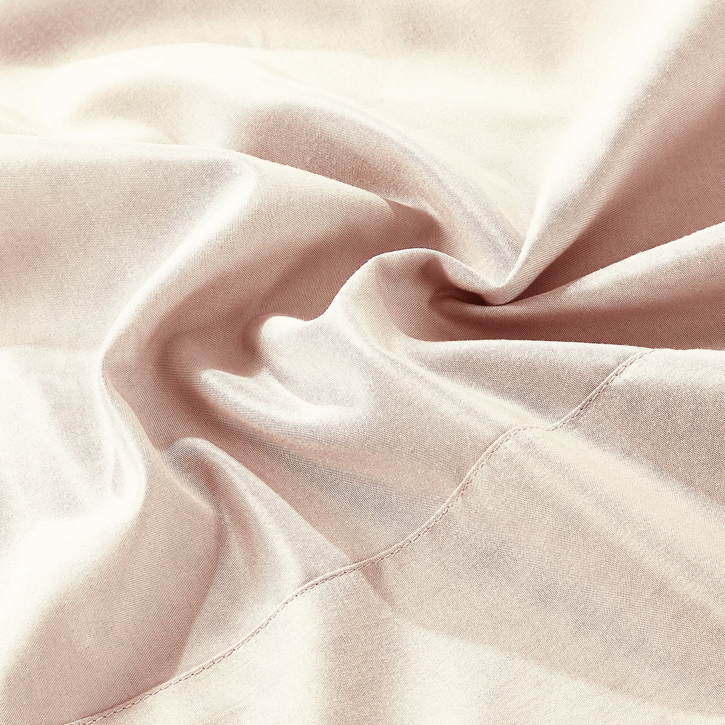 3-Piece Blush Pink Sheet Set Twin Size with Flat Sheet, Fitted Sheet, and Pillowcases