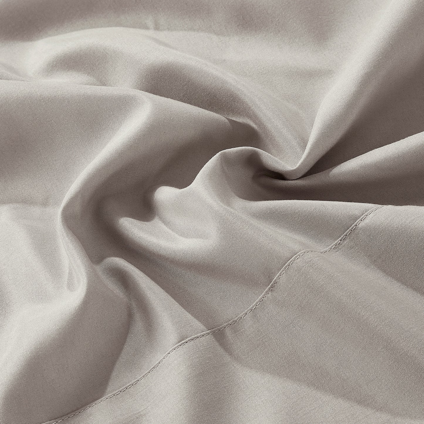4-Piece Taupe Sheet Set Cal King Size with Flat Sheet, Fitted Sheet, and Pillowcases