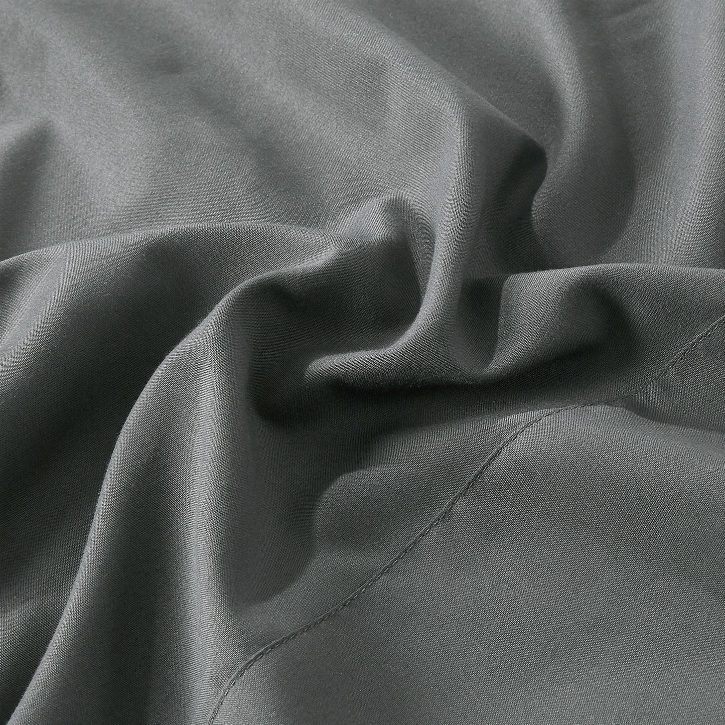 3-Piece Grey Sheet Set Twin Size with Flat Sheet, Fitted Sheet, and Pillowcases