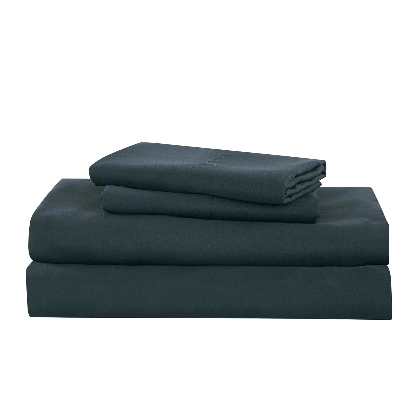 Bed-in-a-Bag 9-pieces Nadirah Navy and Burgundy Embroidery Comforter and Sheet Set Bedding Set - Cal King Size