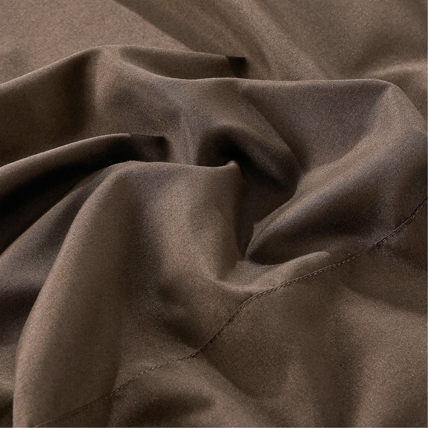 3-Piece Brown Sheet Set Twin Size with Flat Sheet, Fitted Sheet, and Pillowcases